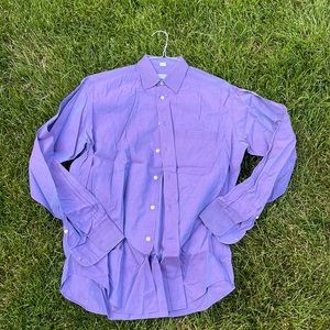 Barney’s New York men’s purple button down shirt L